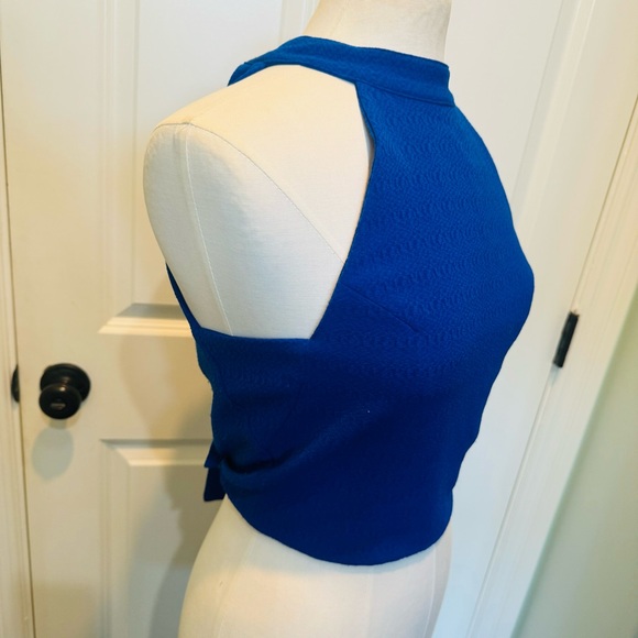 Gorgeous brilliant blue halter with tie around neck - Picture 5 of 15